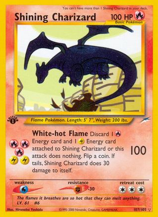 Shining Charizard - 1st Edition Holofoil - Secret Rare