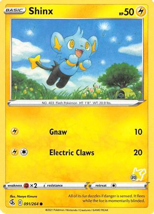 Shinx - 091/264 (#20 Pikachu Stamped)/264 - Promo
