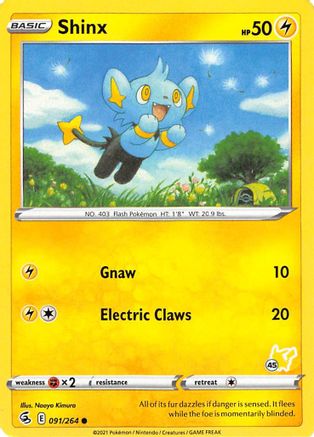 Shinx - 091/264 (#45 Pikachu Stamped)/264 - Promo