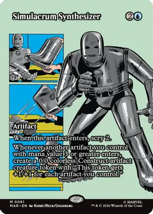 Simulacrum Synthesizer (Borderless) (MAR-061) - Marvel Universe Eternal-Legal