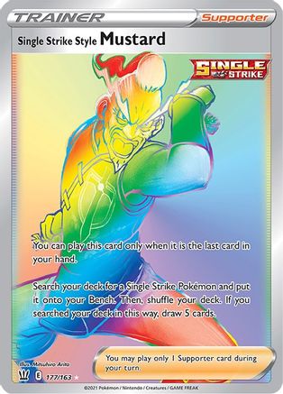 Single Strike Style Mustard (Secret)/163 - Holofoil - Secret Rare