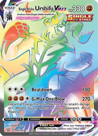 Single Strike Urshifu VMAX (Secret) 167/163 - Holofoil - Secret Rare