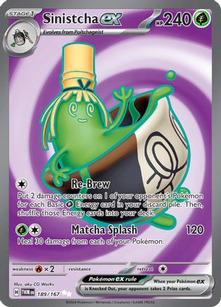 Sinistcha ex 189/167 - Holofoil - Ultra Rare
