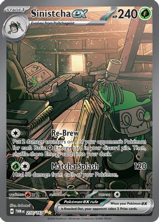 Sinistcha ex 210/167 - Holofoil - Special Illustration Rare