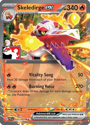 Skeledirge ex - 037/193/193 - Holofoil - Double Rare