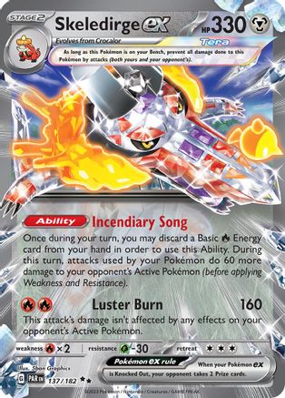 Skeledirge ex 137 - Holofoil - Double Rare