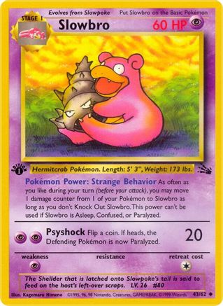 Slowbro 043 - 1st Edition - Uncommon