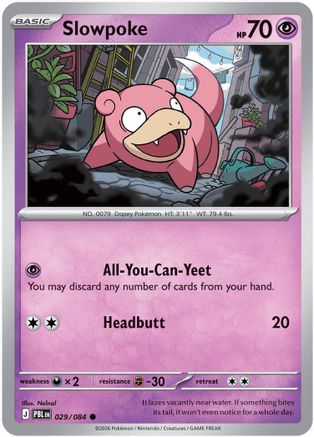 Slowpoke 029 - Reverse Holofoil - Common