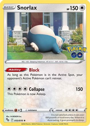 Snorlax 055 - Holofoil - Holo Rare