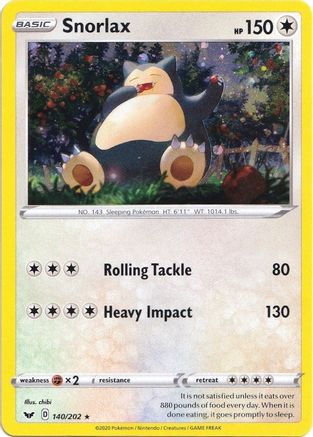 Snorlax (Cosmos Holo) 140/202 - Holofoil - Promo