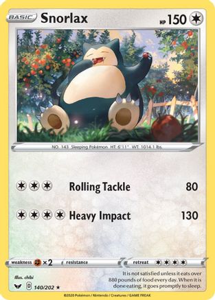 Snorlax 140 - Rare