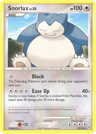 Snorlax 037/130 - Rare