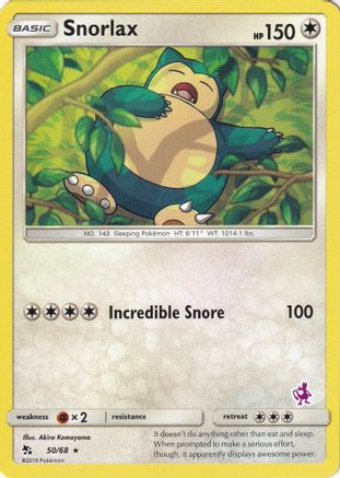 Snorlax (Mewtwo Stamped) 050/68  - Promo
