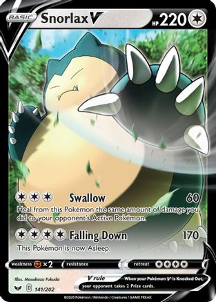 Snorlax V 141 - Holofoil - Ultra Rare