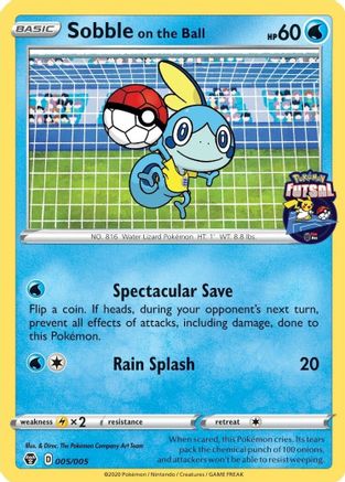 Sobble on the Ball (Pokemon Futsal) 005/005 - Promo