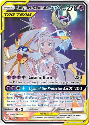 Solgaleo & Lunala GX (Full Art)/236 - Holofoil - Ultra Rare