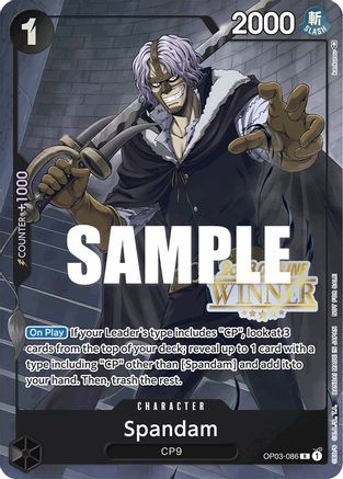 Spandam (Offline Regional 2023) [Winner] (OP03-086) - Promo