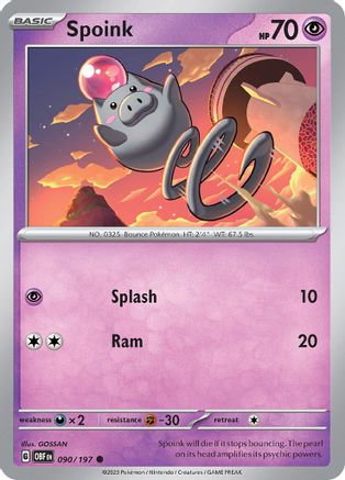 Spoink 090  - Common