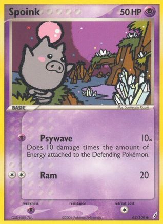 Spoink 062 - Reverse Holofoil - Common