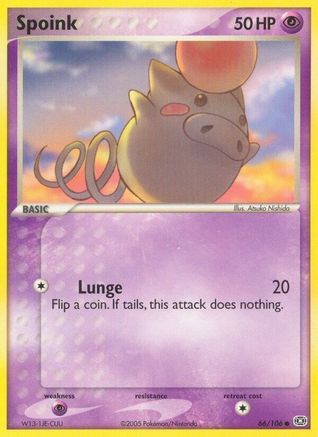 Spoink - 066/106/106 - Reverse Holofoil - Common