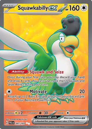 Squawkabilly ex 247/193 - Holofoil - Ultra Rare