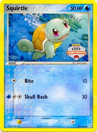 Squirtle - 63/100 (City Championships)/100 - Promo
