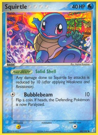 Squirtle 064/100 - Reverse Holofoil - Common