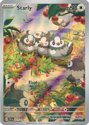 Starly 221/198 - Holofoil - Illustration Rare