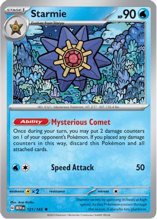 Starmie 121 - Holofoil - Rare
