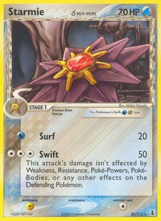 Starmie - 030/113 (Delta Species)/113 - Reverse Holofoil - Rare