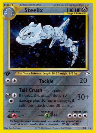 Steelix 015 - 1st Edition Holofoil - Holo Rare