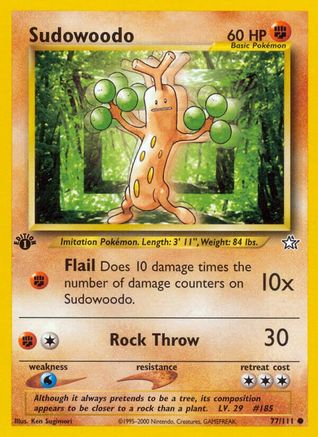 Sudowoodo 077 - 1st Edition - Common