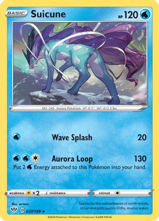 Suicune 037/189 - Rare