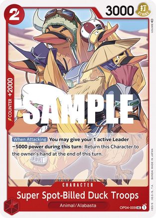 Super Spot-Billed Duck Troops (OP04-009) - Uncommon