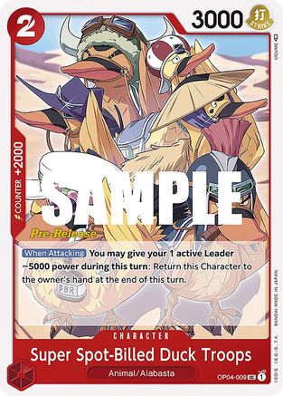 Super Spot-Billed Duck Troops (OP04-009) - Uncommon