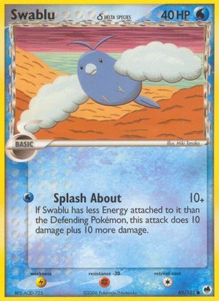 Swablu (Delta Species) 065 - Reverse Holofoil - Common