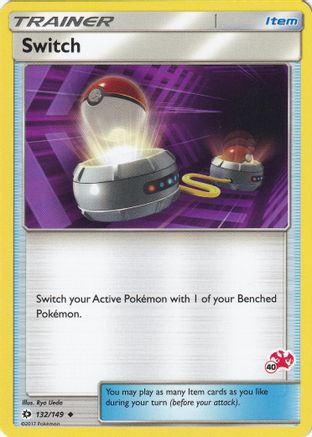 Switch - 132/149 (#40 Charizard Stamped)/149 - Promo