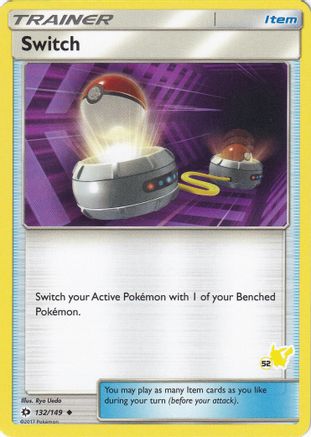 Switch - 132/149 (#52 Pikachu Stamped)/149 - Promo