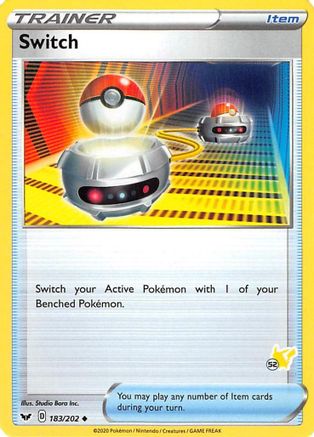 Switch (#52 Pikachu Stamped) 183/202  - Promo