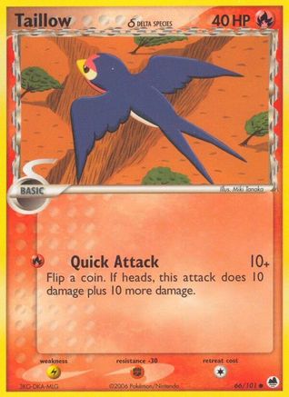 Taillow (Delta Species) 066 - Reverse Holofoil - Common