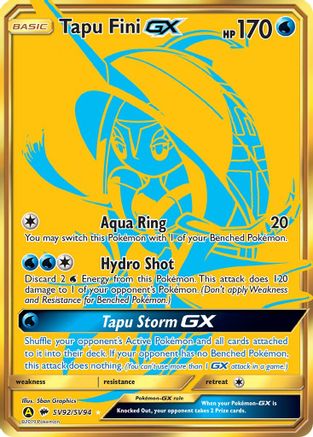 Tapu Fini GX - Holofoil - Shiny Holo Rare