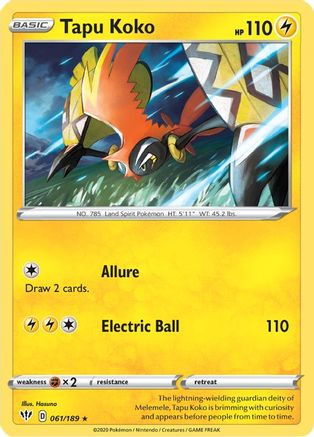Tapu Koko 061 - Holofoil - Holo Rare