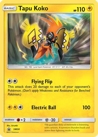 Tapu Koko SM30 - Holofoil - Promo