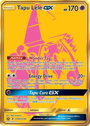 Tapu Lele GX - Holofoil - Shiny Holo Rare