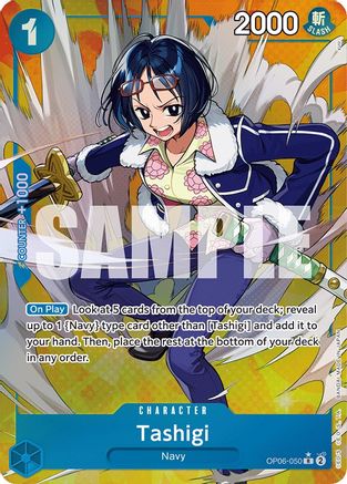 Tashigi (Alternate Art) (OP06-050) - Rare