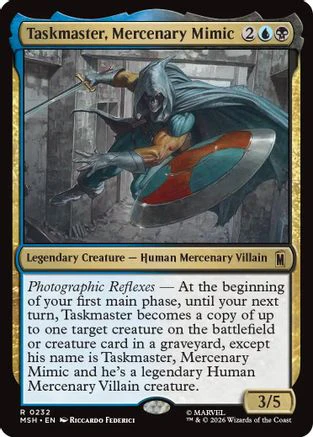 Taskmaster, Mercenary Mimic (MSH-232) - Marvel Super Heroes Foil