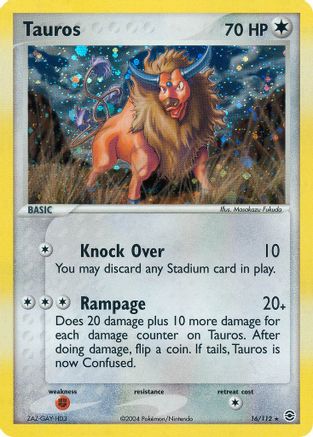 Tauros - Holofoil - Holo Rare