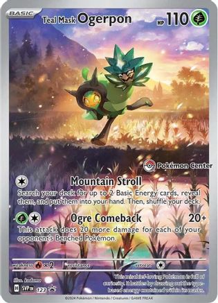 Teal Mask Ogerpon (Pokemon Center Exclusive) 123 - Holofoil - Promo
