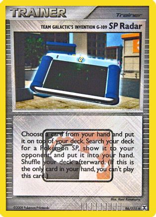 Team Galactic's Invention G-109 SP Radar - 96/111 (League Promo)/111 - Reverse Holofoil - Promo