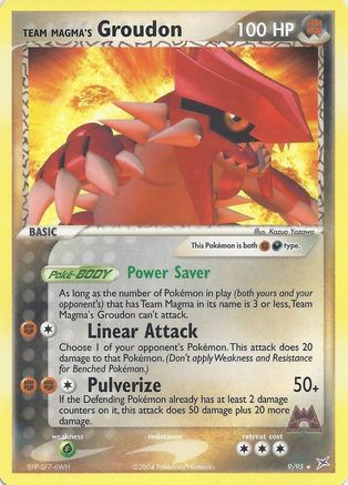 Team Magma's Groudon - 9/95 (EX Team Magma vs Team Aqua)/095 - Rare